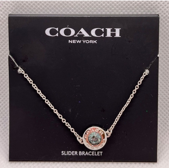 🔹️COACH🔹️ Open Circle Slider Bracelet NWT - Picture 2 of 8